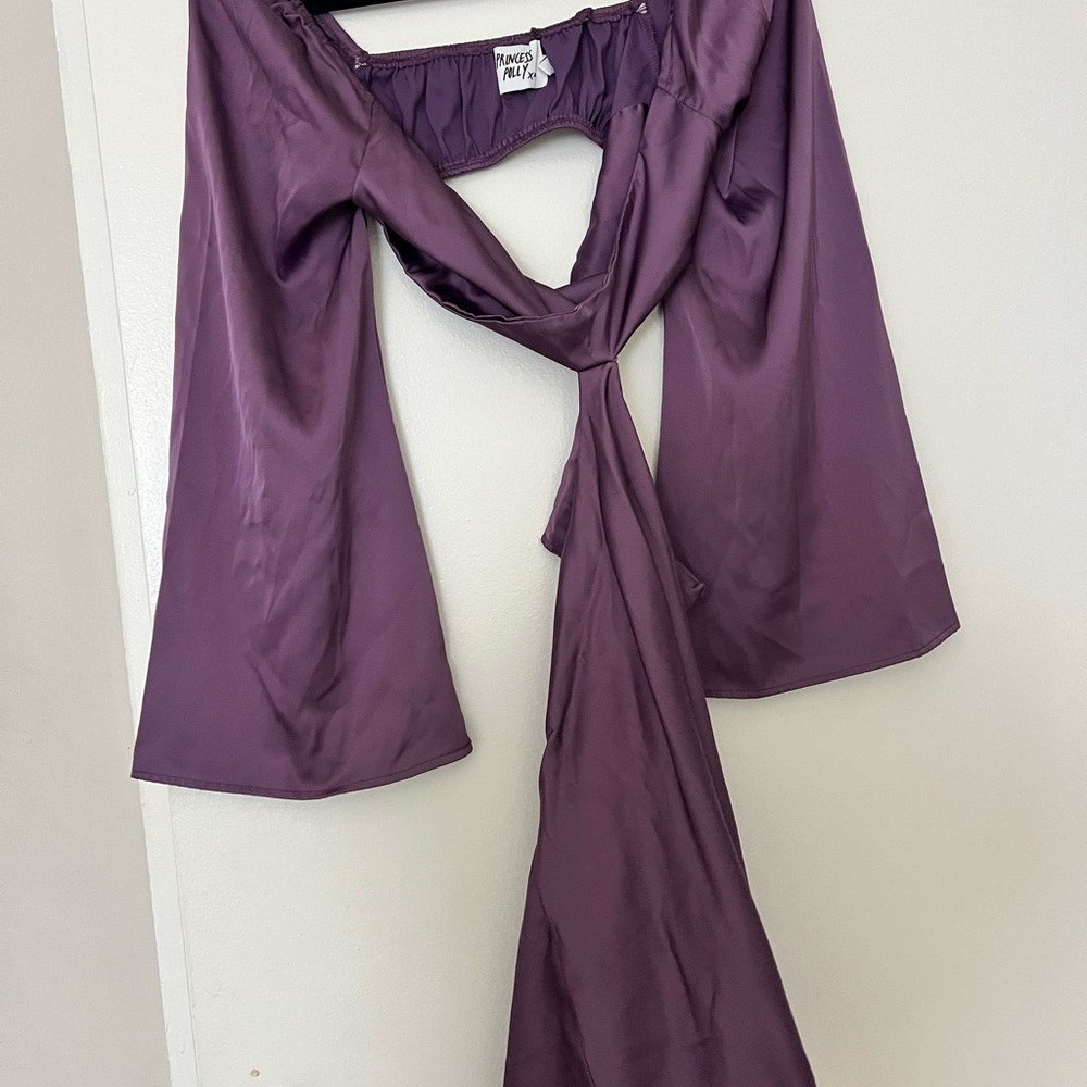 Princess Polly Purple Long Sleeve Dress with Cut-outs - Picture 3 of 3